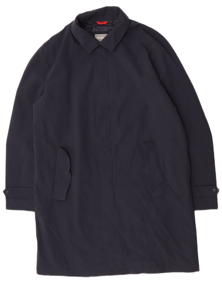 Michael Kors Overfrakke til mænd UK 36 Small Navy Blue Polyester
