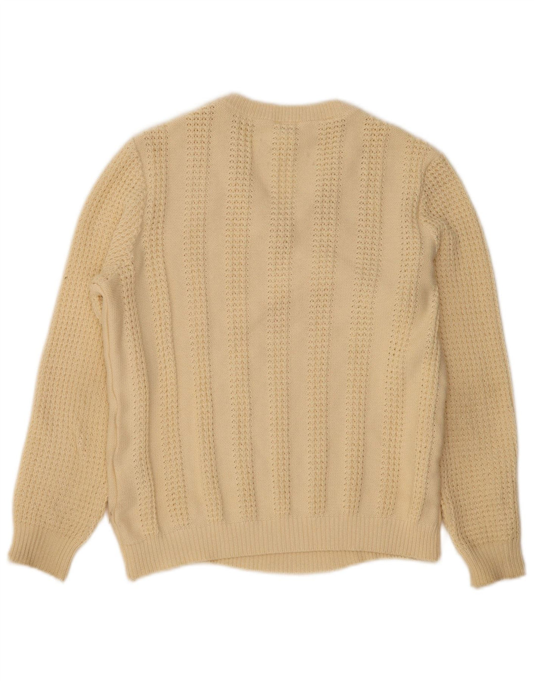 Mona Dame V-hals sweater UK 12 Medium Beige Bomuld