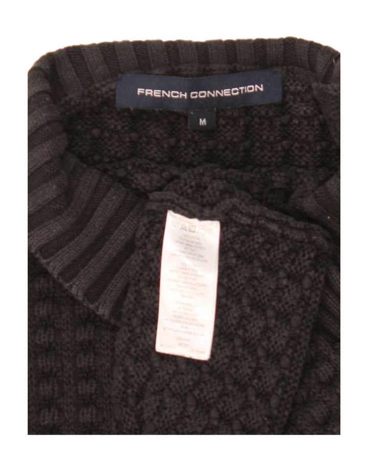 FRENCH CONNECTION Womens Turtle Neck Jumper Sweater UK 14 Medium Black