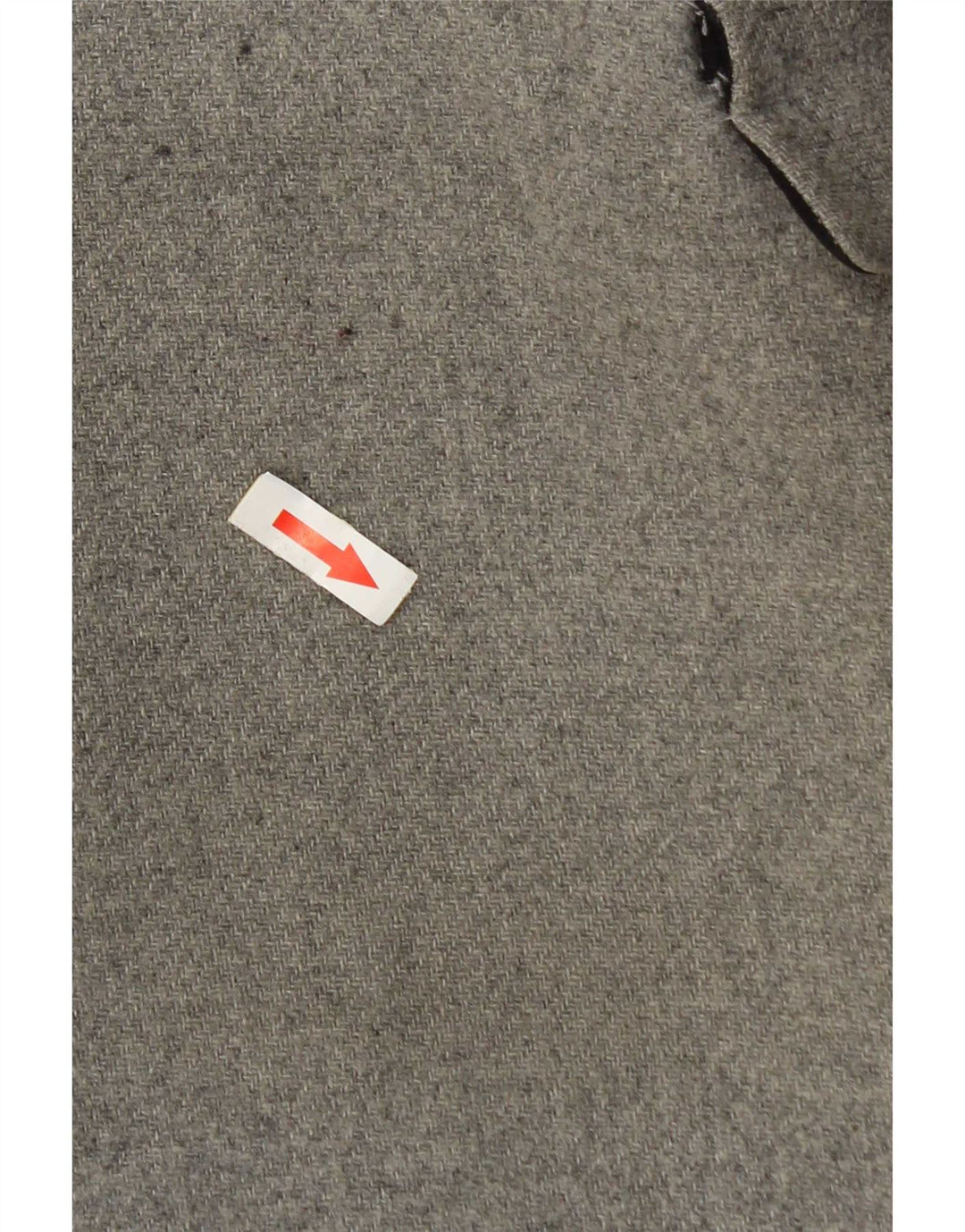 Zara Dame Dobbeltradet Frakke UK 14 Medium Grey Polyester