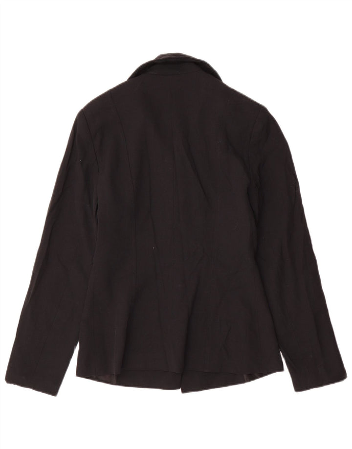 Vintage dame 4-knaps blazerjakke UK 10 Small Black