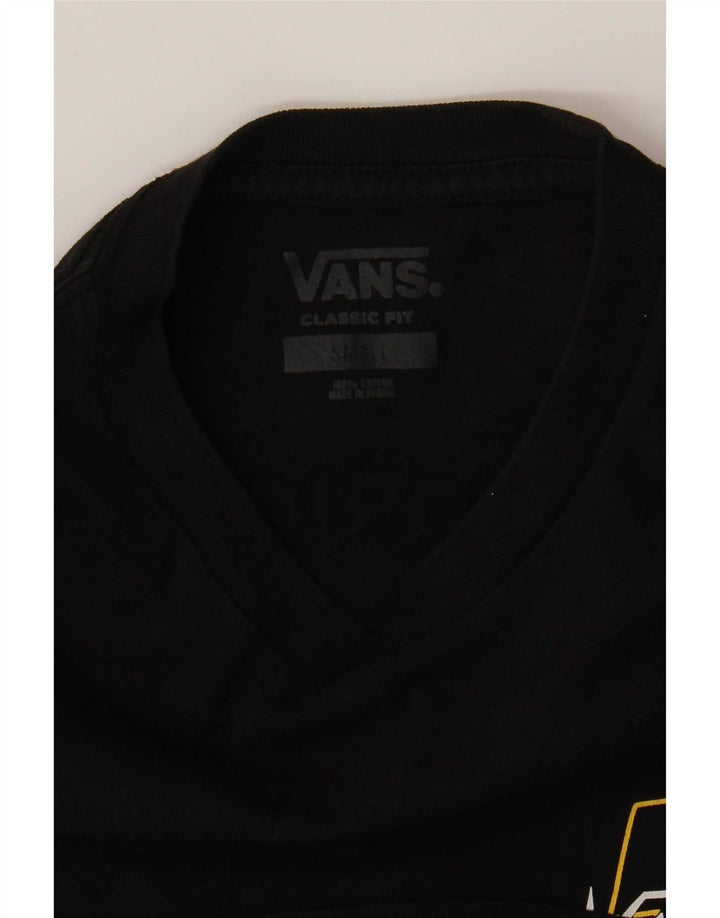 Vans Herre Classic Fit Grafisk T-Shirt Top Lille Sort