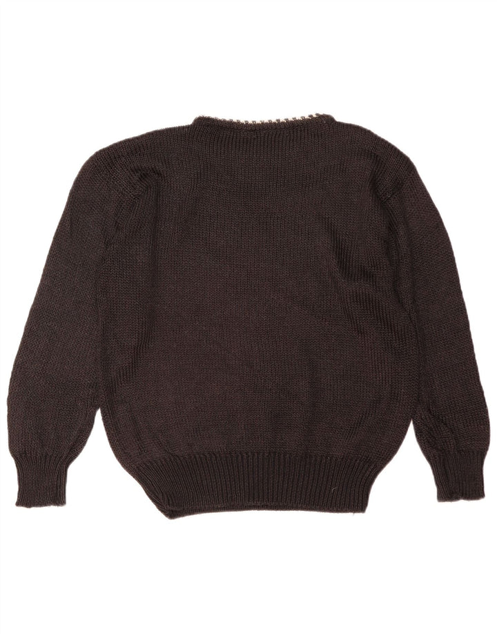 Toplike Dame Boat Neck Jumper Sweater IT 42 Medium Brown