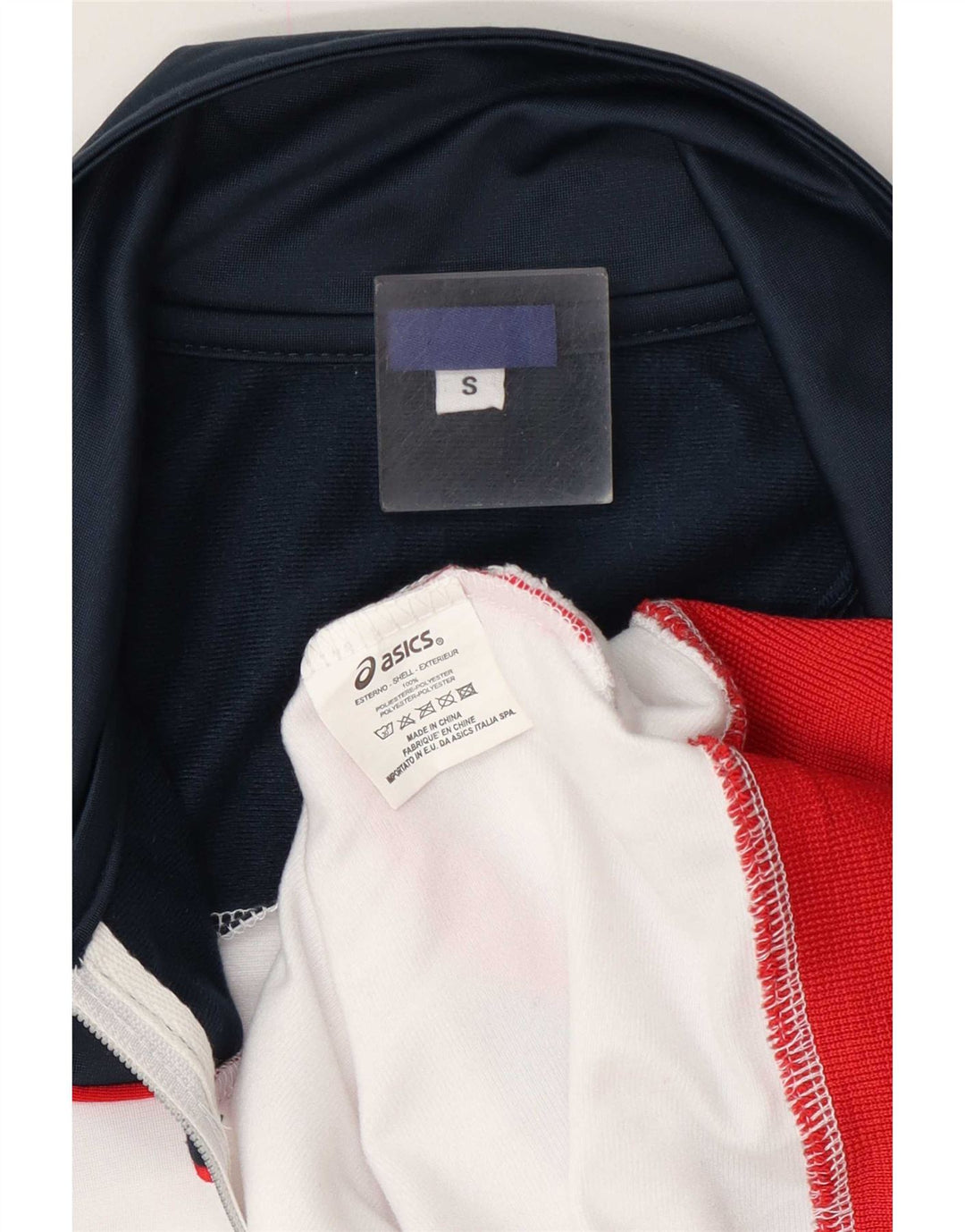 Asics Træningsdragt til mænd Top jakke Lille hvid Colourblock Polyester
