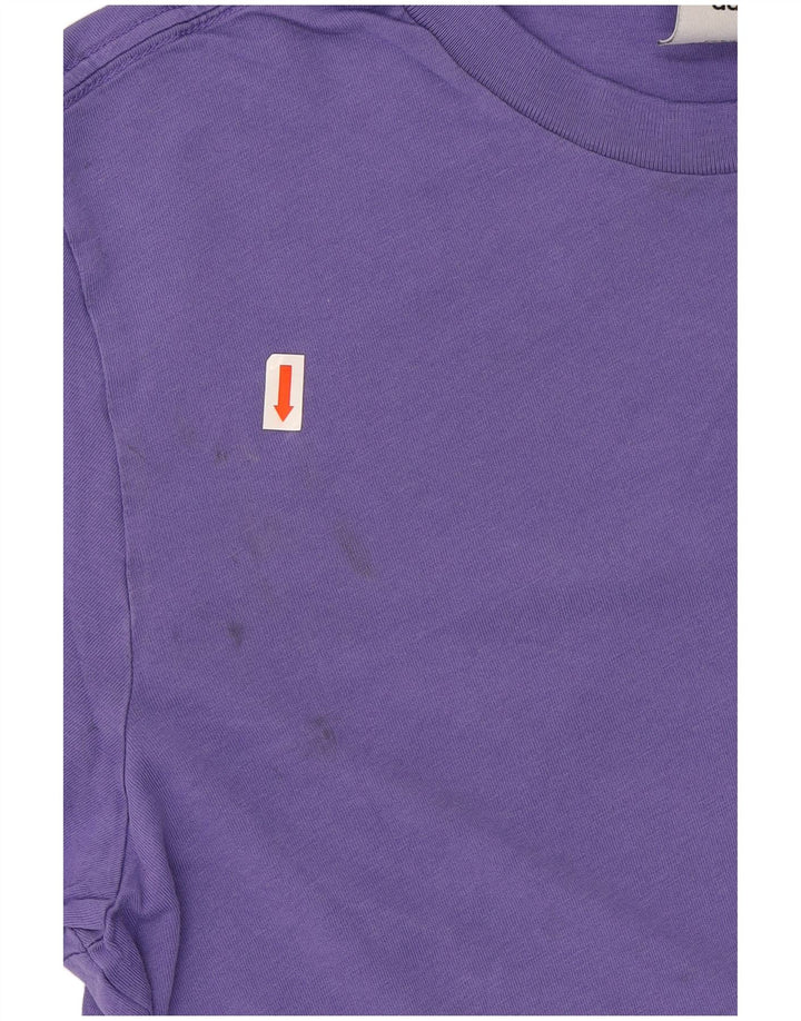 ADIDAS Mens T-Shirt Top Small Purple Cotton
