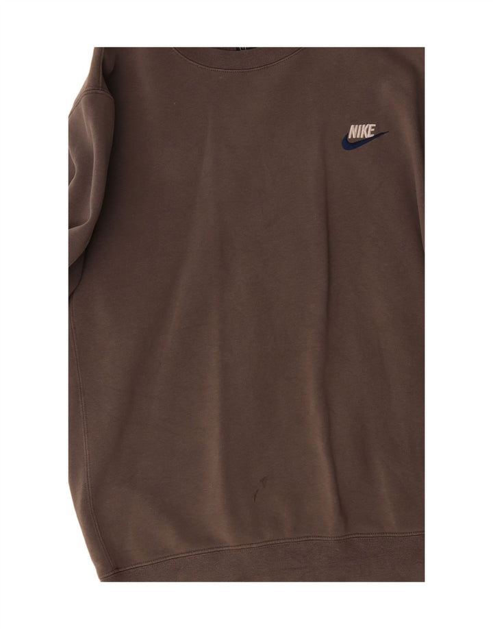 Nike Sweatshirt til mænd, lille grå bomuld