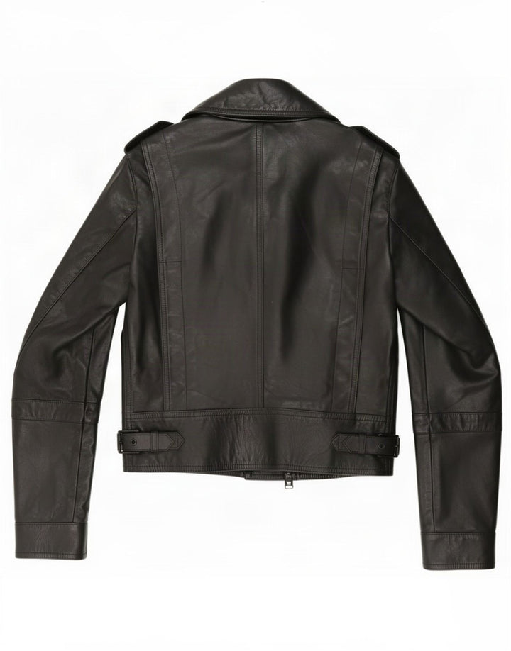 Belstaff Bikerjakke i læder til kvinder IT 38 XS Sort