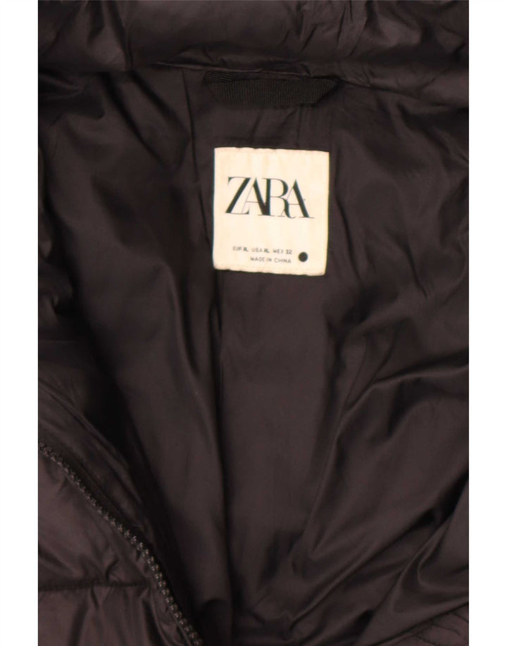 Zara hættejakke til kvinder UK 18 XL Sort