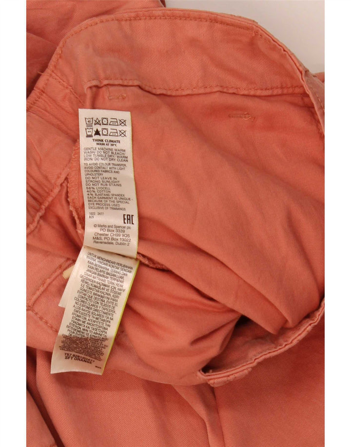 Marks & Spencer Dame Crop Cargo Bukser UK 14 Large W32 L26 Orange