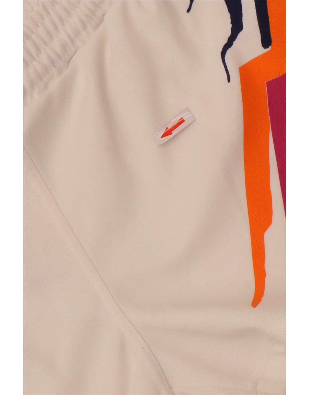 Lotto Womens Sports Shorts UK 12 Medium White Geometric