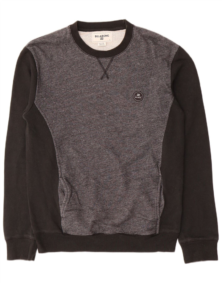 Billabong Herre Sweatshirt Jumper Lille Grå Colourblock Bomuld