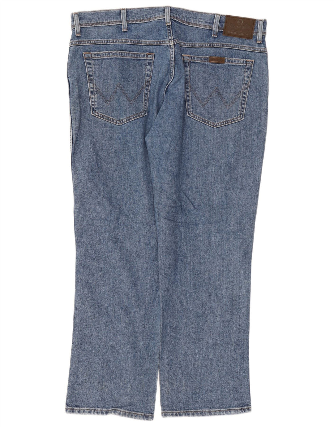 WRANGLER Straight Jeans til mænd W38 L30 Blå Bomuld