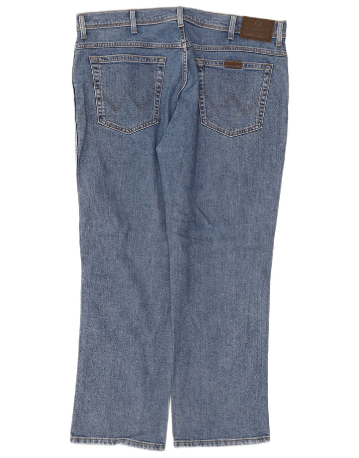 WRANGLER Straight Jeans til mænd W38 L30 Blå Bomuld