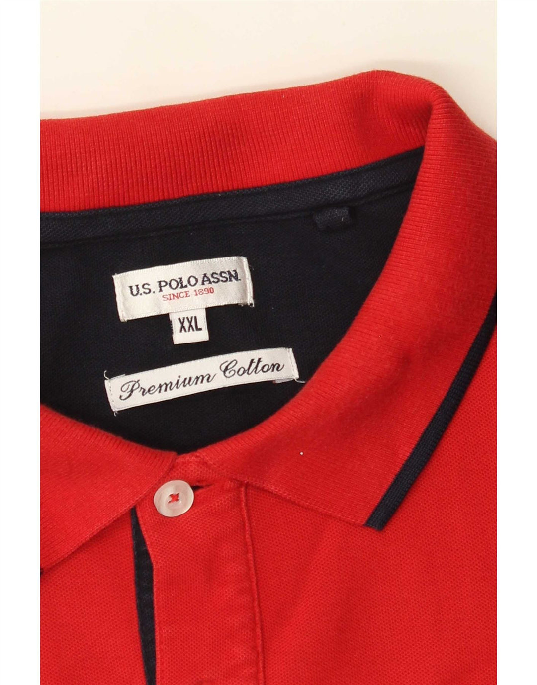 U.S. Polo Assn. Herreskjorte 2XL rød bomuld