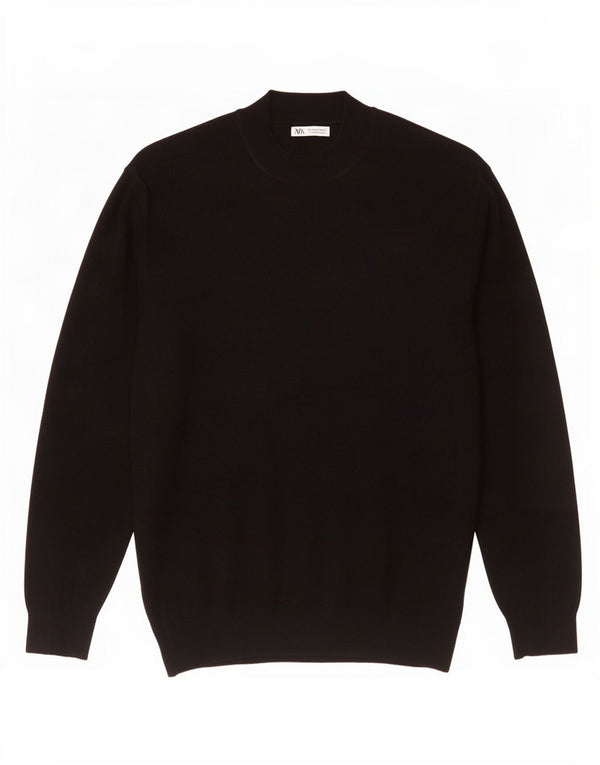 Zara Herre Turtle Neck Jumper Sweater Large Sort