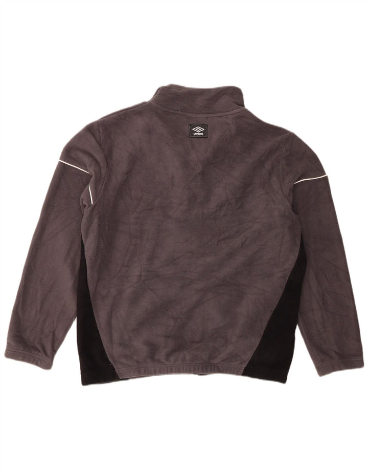 Umbro Herre Fleecejakke UK 38 Medium Grå Colourblock Polyester