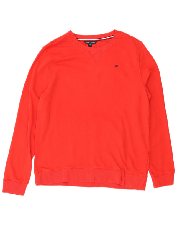 Tommy Hilfiger Dame Sweatshirt Jumper UK 16 Large Red