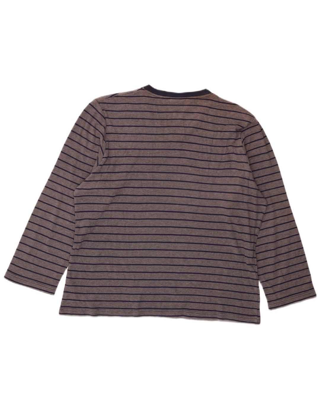 Fila Dame Top Langærmet UK 18 XL Marineblå Stribet