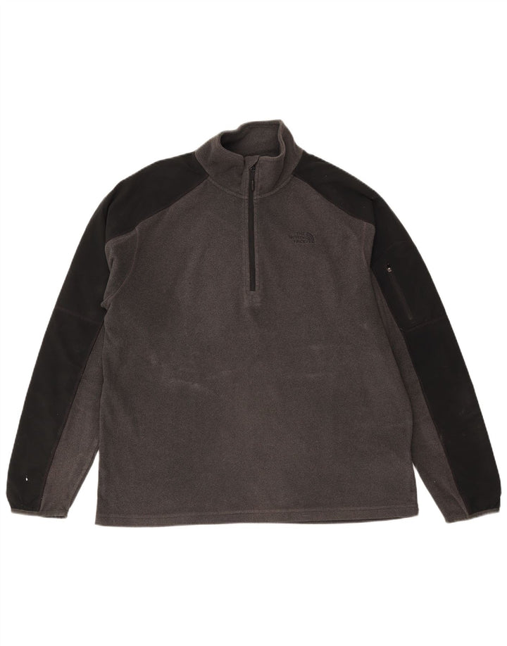 The North Face Herre lynlås-hals Fleece Jumper Large Grå Colourblock Polyester