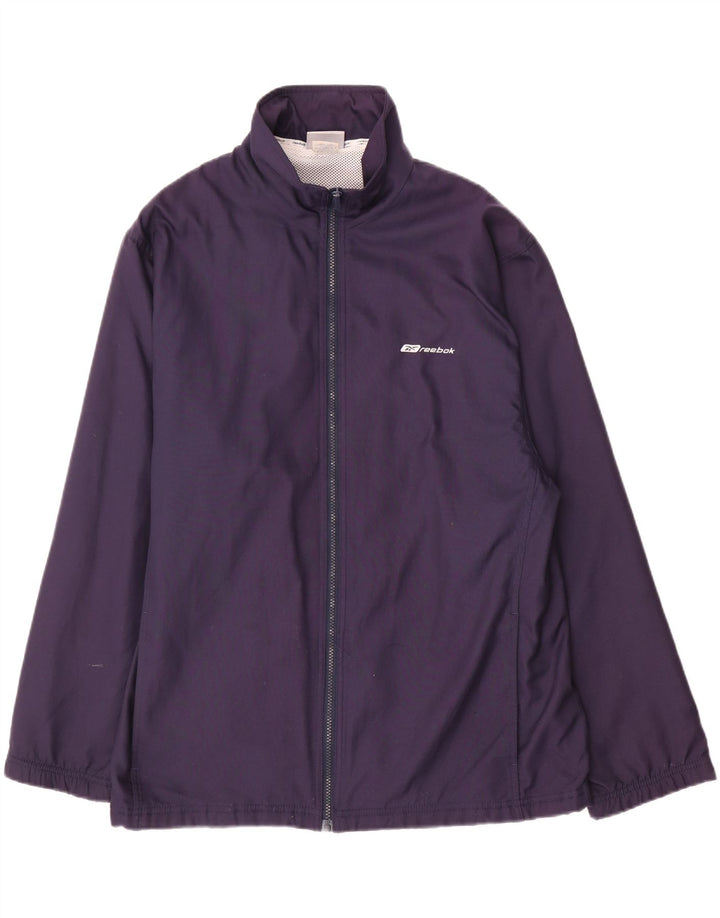 Reebok Regnjakke til mænd UK 38 Medium Navy Blue Polyester