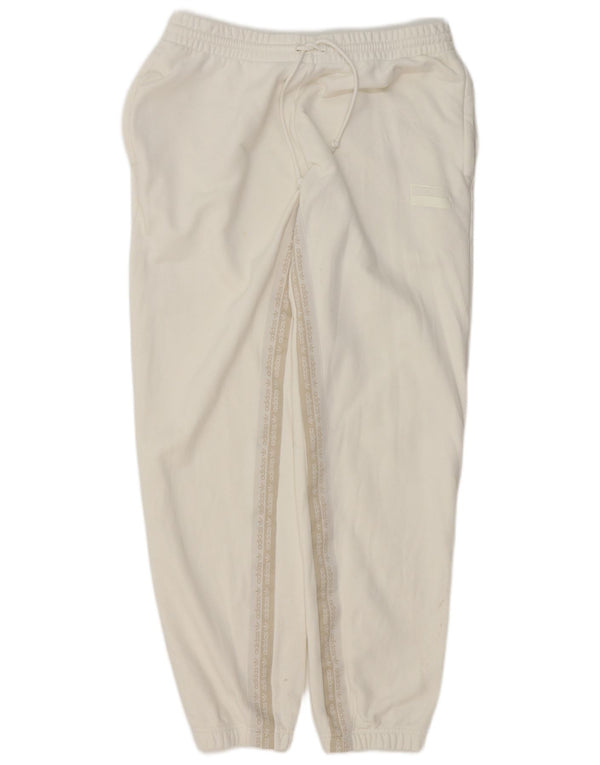 Adidas Dame træningsdragt Bukser Joggers UK 14 Large Off White Sports