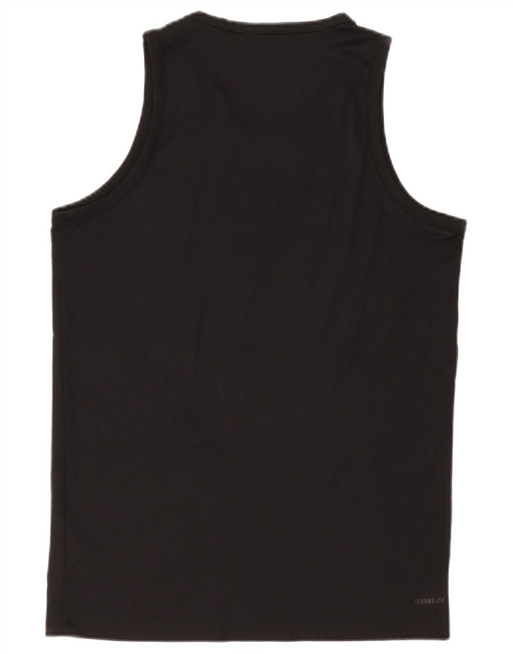 Adidas Herre Grafisk Vest Top Medium Sort Polyester