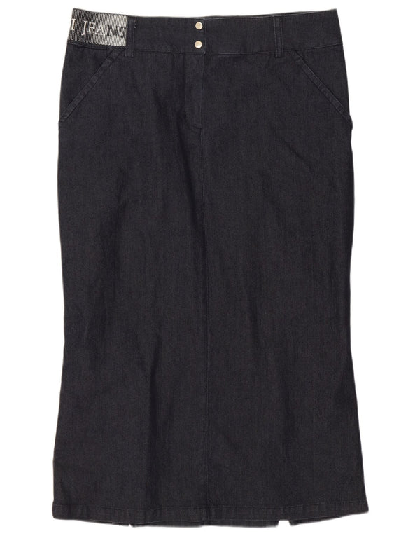 Trussardi Dame Denim Trompet Nederdel IT 44 Medium W30 Marineblå Bomuld