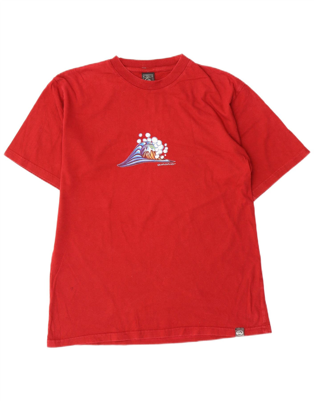 Quiksilver Herre grafisk T-shirt Top Lille rød bomuld