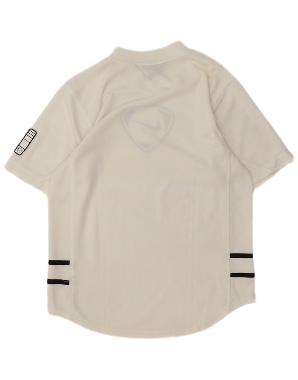 Nike Mens Graphic T-Shirt Top UK 36/38 Small White Striped Polyester