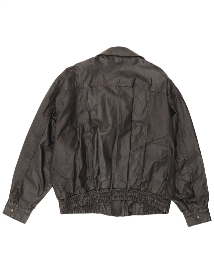 Vintage herre læderjakke UK 42 XL Sort
