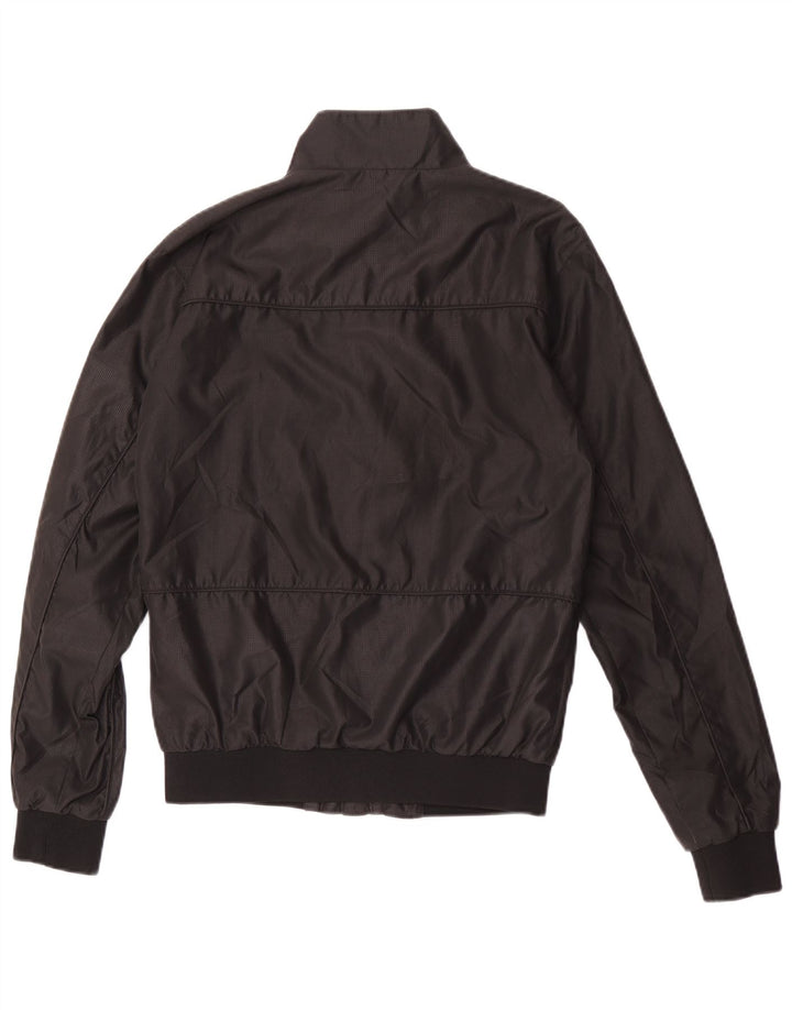 Zara Herre Bomber Jacket UK 36 Small Black Polyester