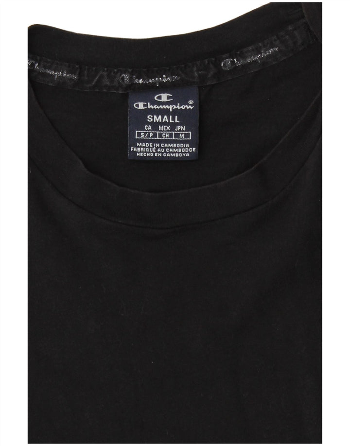 Champion Herre Grafisk T-Shirt Top Lille Sort