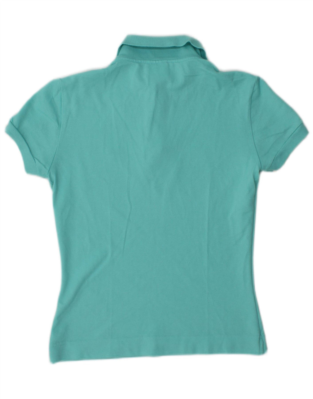 Lacoste dame poloshirt str. 40 Medium turkis bomuld