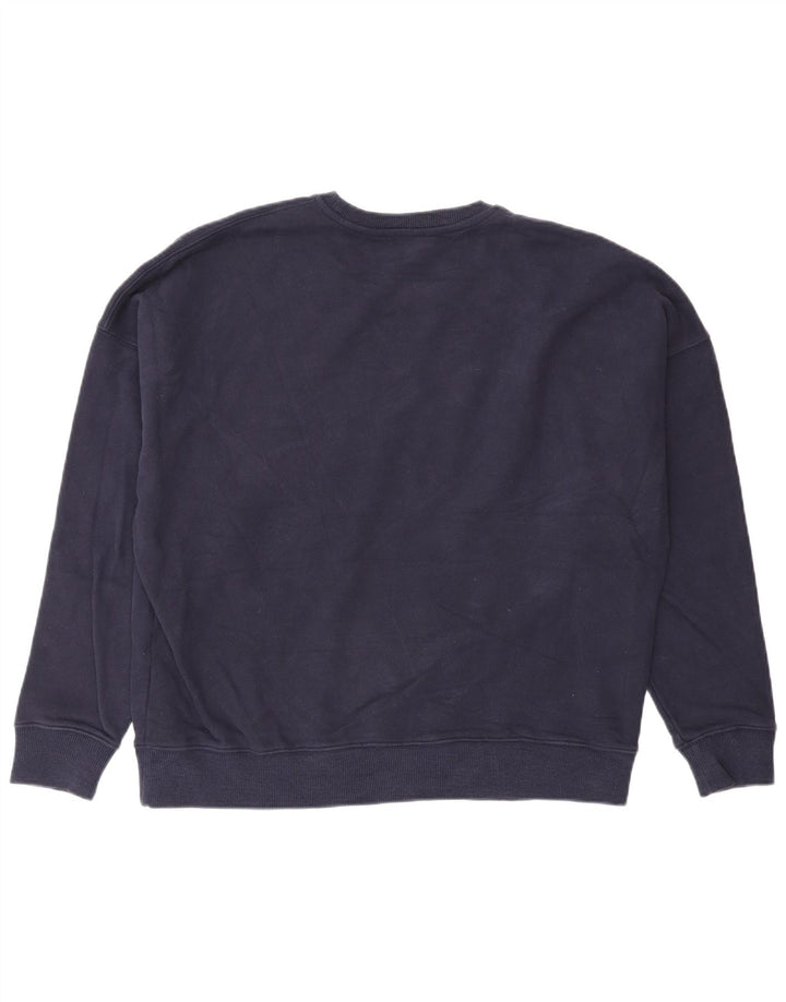 Reiss grafisk sweatshirt til mænd, stor marineblå bomuld