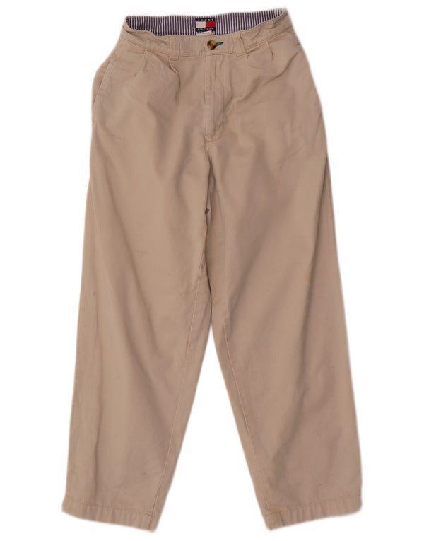 Tommy Hilfiger Boys Pegged Chino Bukser 7-8 år W22 L24 Beige Bomuld