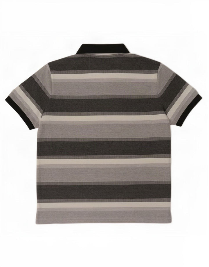 Hugo Boss Herre Polo Shirt Stor Grå Stribet