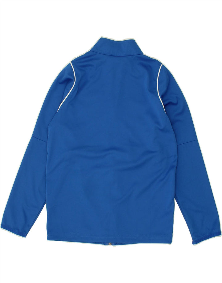 NIKE Boys Dri Fit Graphic Tracksuit Top Jacket 8-9 Years Small Blue Vintage Nike and Second-Hand Nike from Messina Hembry 