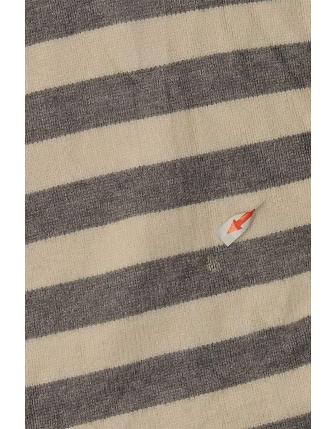 Zara Dame Oversized Crew Neck Jumper Sweater UK 10 Small White Striped