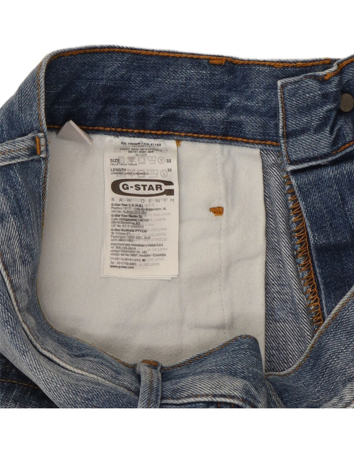 G-Star Straight Jeans til mænd W32 L29 Blå Bomuld
