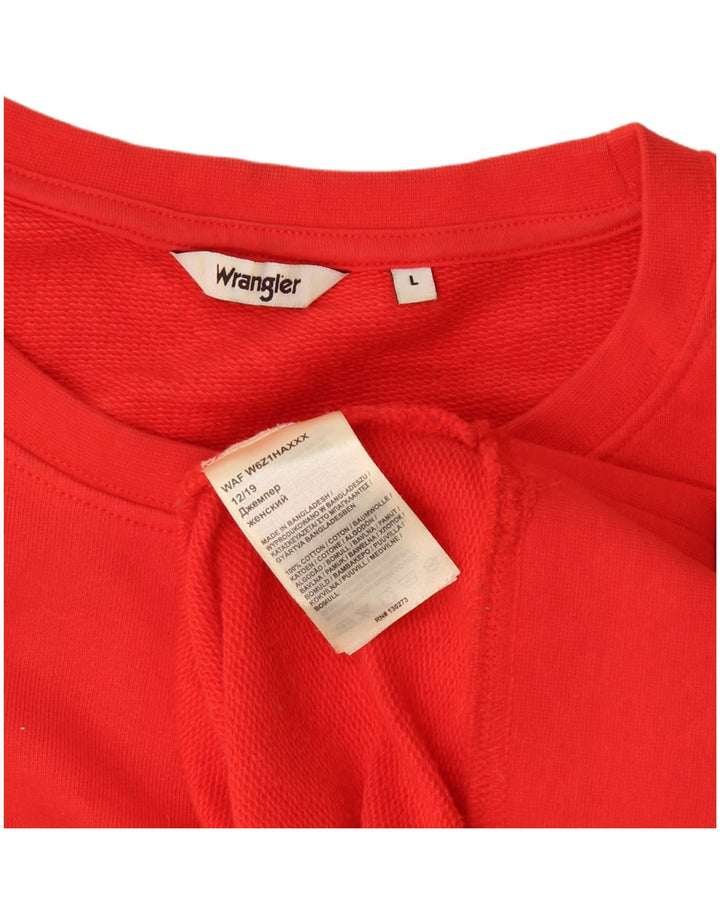 Wrangler Sweatshirt til mænd, stor rød bomuld