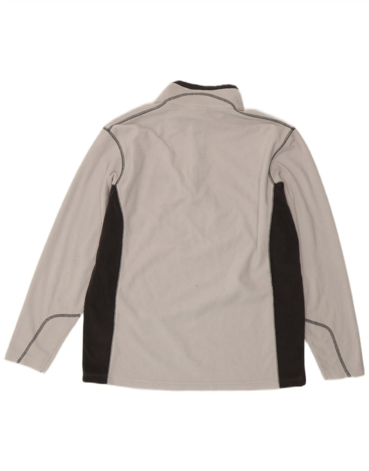 Columbia herre lynlås hals fleece jumper stor grå farveblok