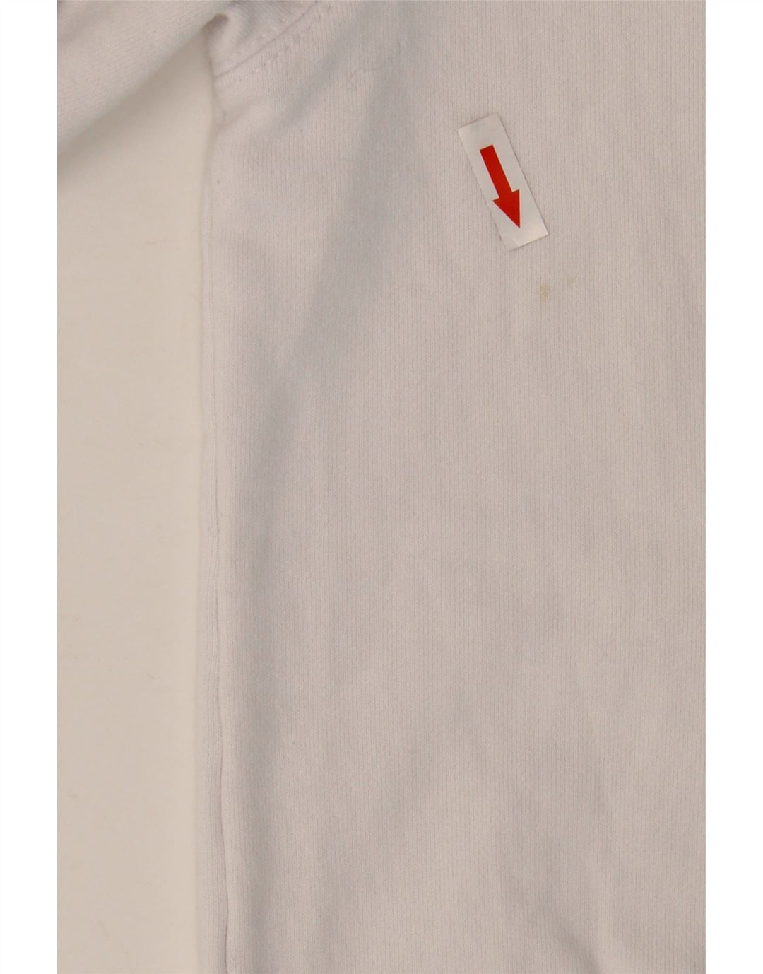 Lacoste Herre grafisk sweatshirt trøje størrelse 3 Lille hvid bomuld