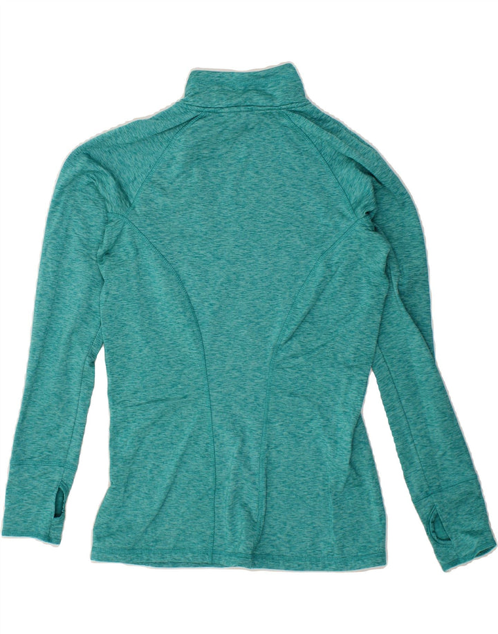 EDDIE BAUER Womens Pullover Tracksuit Top UK 12 Medium Turquoise Flecked Vintage Eddie Bauer and Second-Hand Eddie Bauer from Messina Hembry 