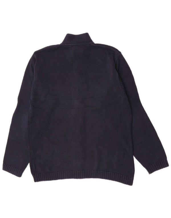 Gant herre cardigan sweater Stor marineblå bomuld