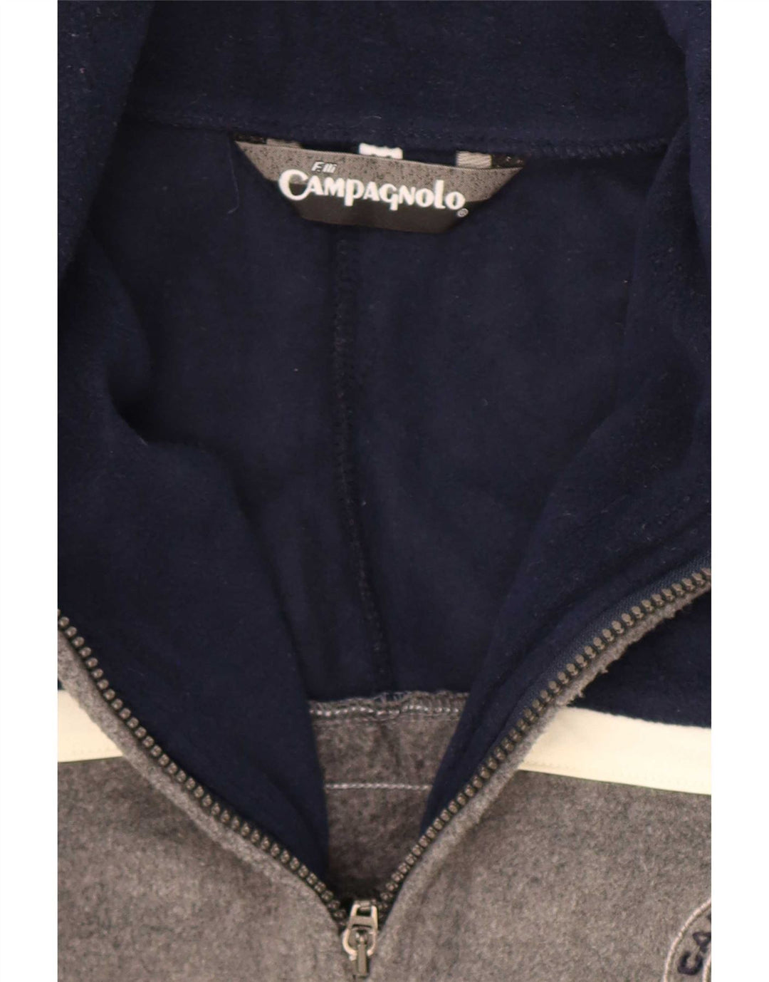 Campagnolo Fleece Jumper med lynlås til mænd Medium Grå Colourblock Polyester