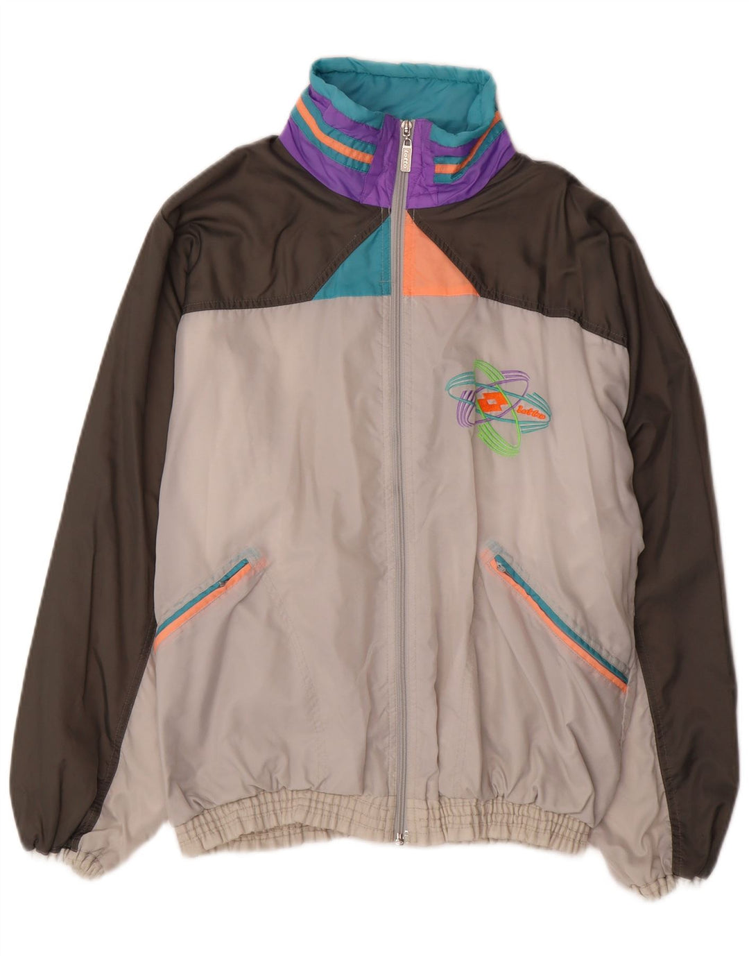 Lotto Træningsdragt til mænd Topjakke Medium Flerfarvet Colourblock Retro