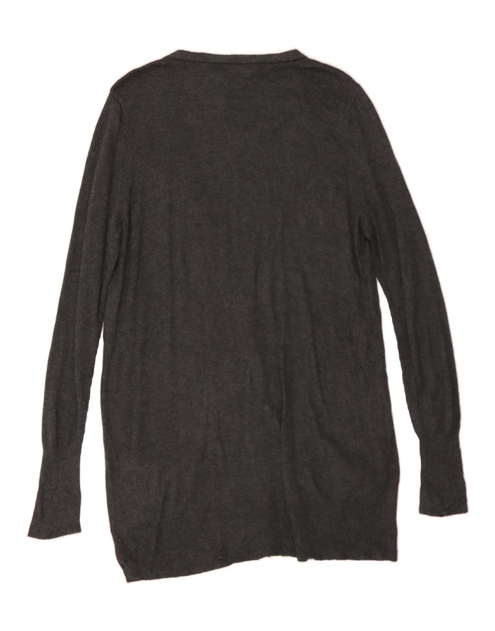 MOSSIMO Womens Cardigan Sweater UK 14 Large Grey Nylon Vintage Mossimo and Second-Hand Mossimo from Messina Hembry 