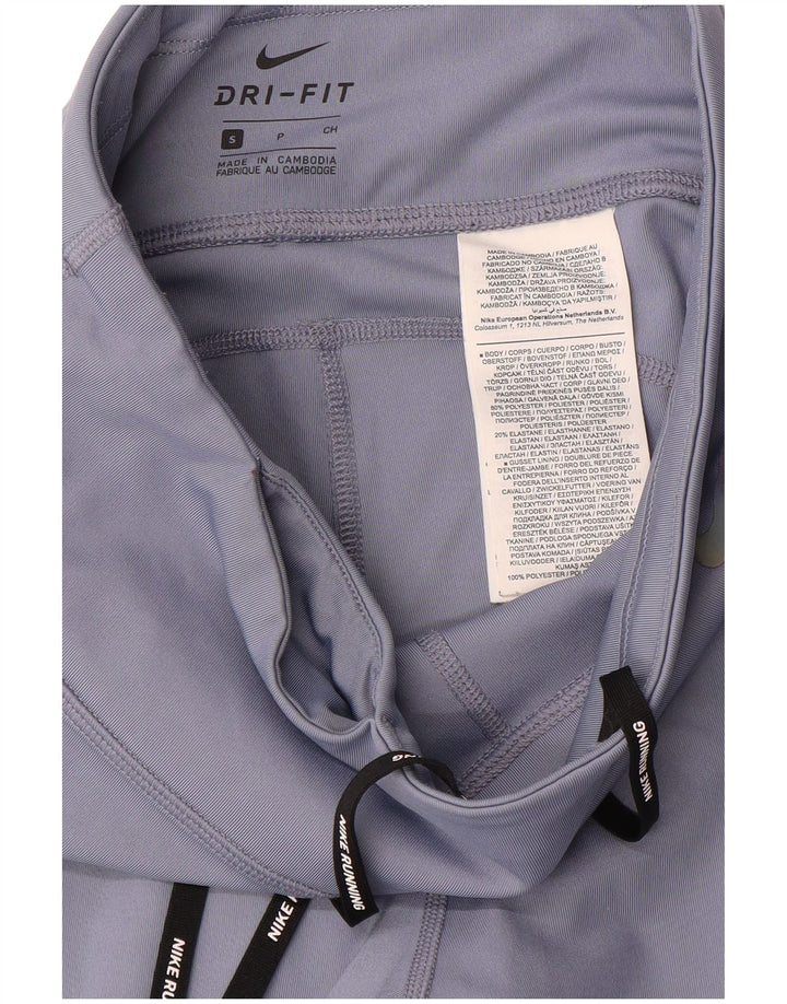 Nike Dame Leggings UK 10 Small Purple Polyester