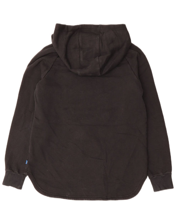 ADIDAS Grafisk hættetrøje til kvinder UK 14 Medium Sort bomuld