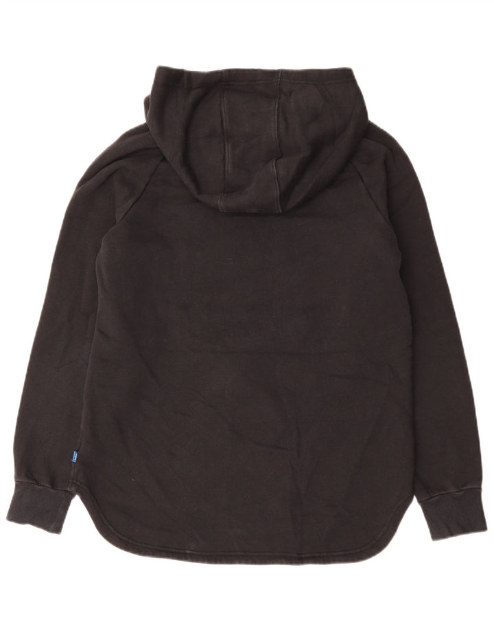 ADIDAS Grafisk hættetrøje til kvinder UK 14 Medium Sort bomuld